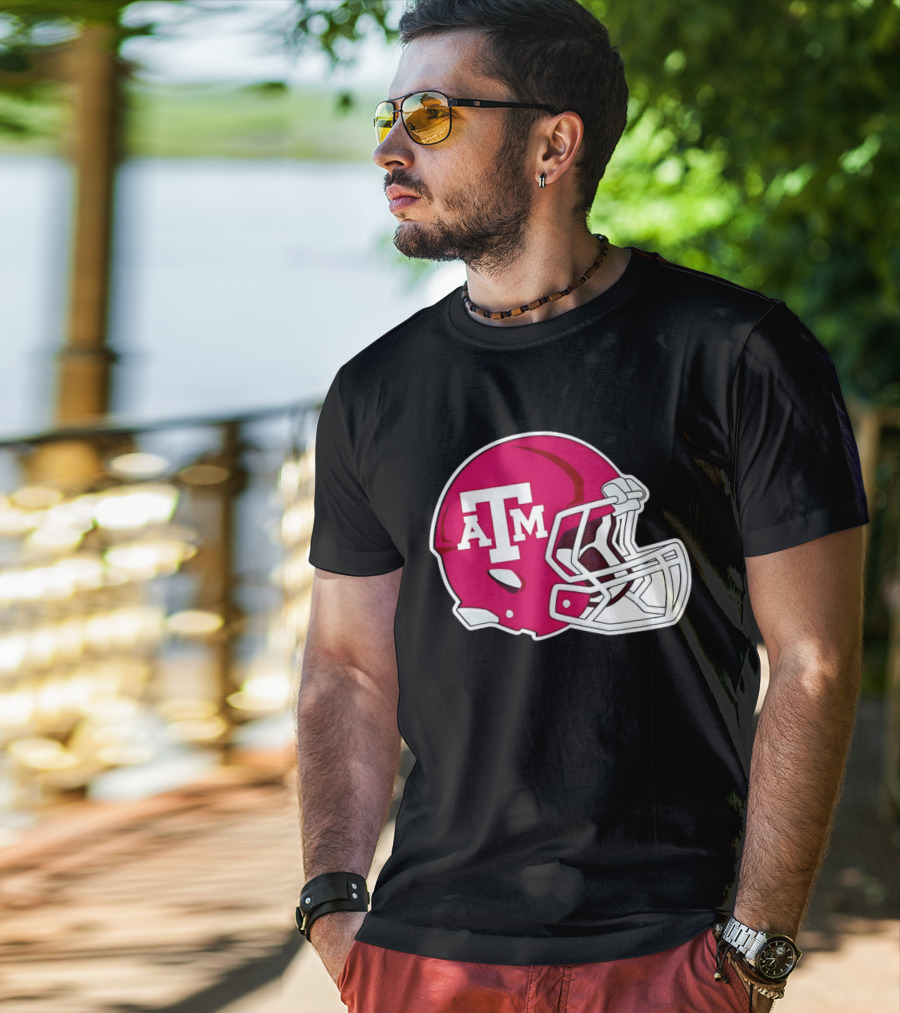 Texas A&M Aggies Football Helmet Fan Gear T-Shirt