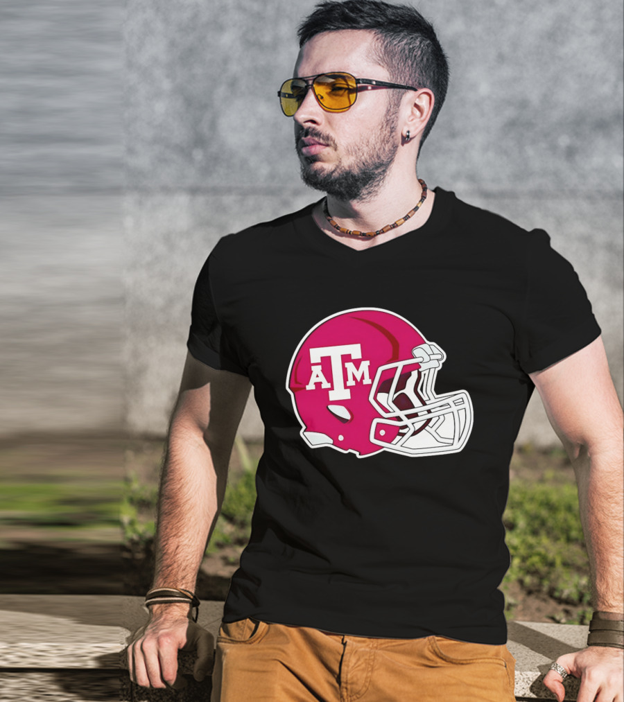 Texas A&M Aggies Football Helmet Fan Gear T-Shirt