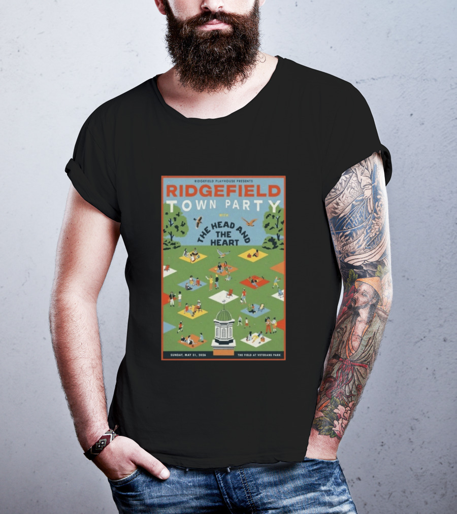Ridgefield Town Party With The Head And The Heart May 31 2026 At The Field At Veterans Park T-Shirt