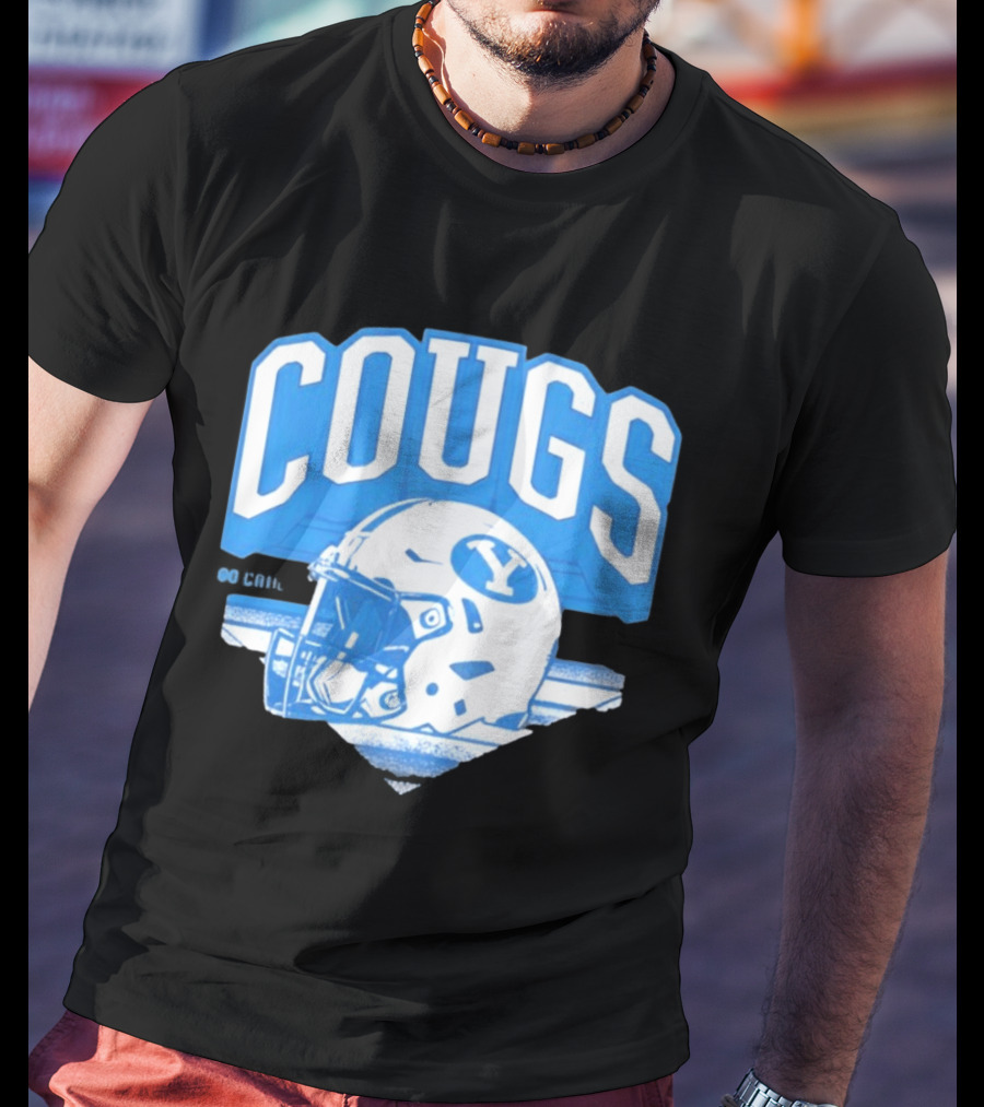 BYU Cougars Football Helmet Gameday Spirit T-Shirt