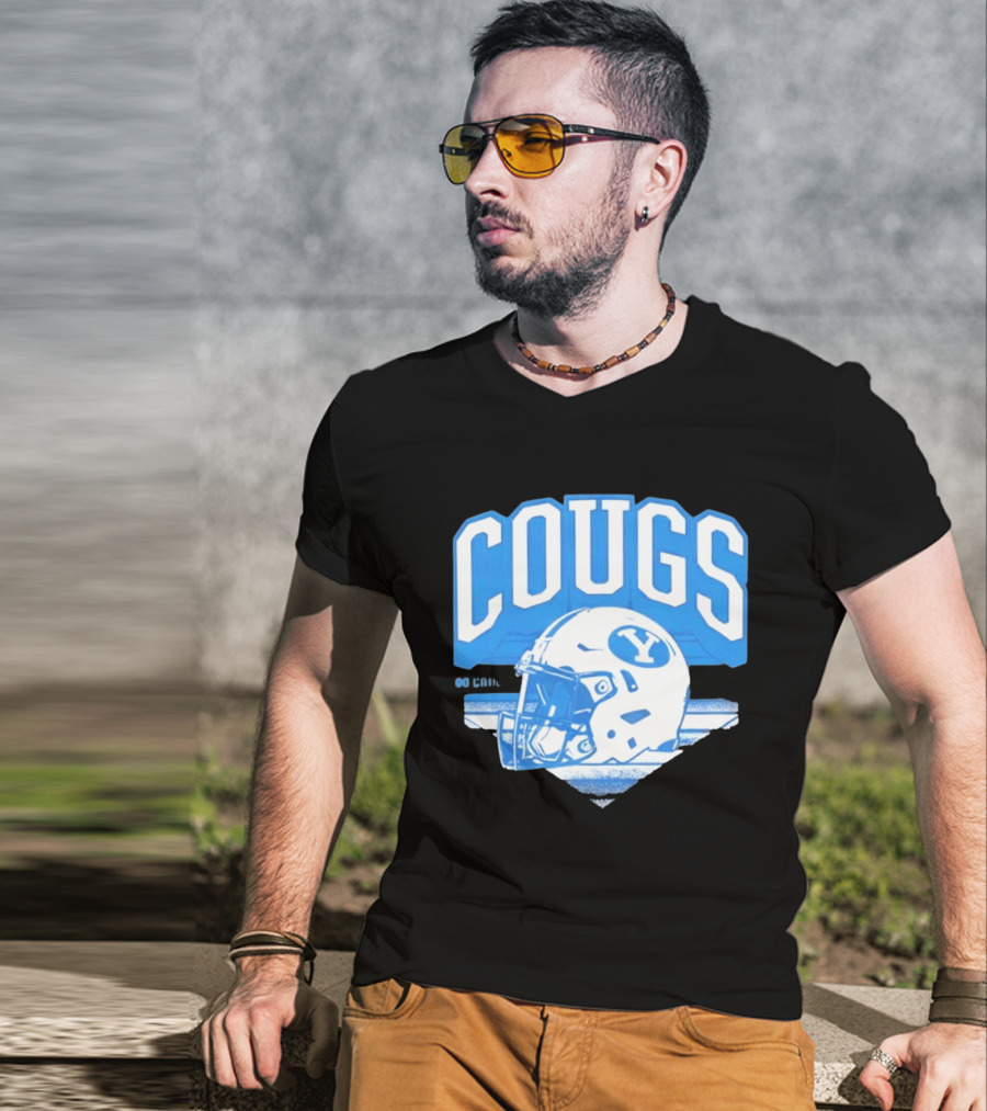 BYU Cougars Football Helmet Gameday Spirit T-Shirt