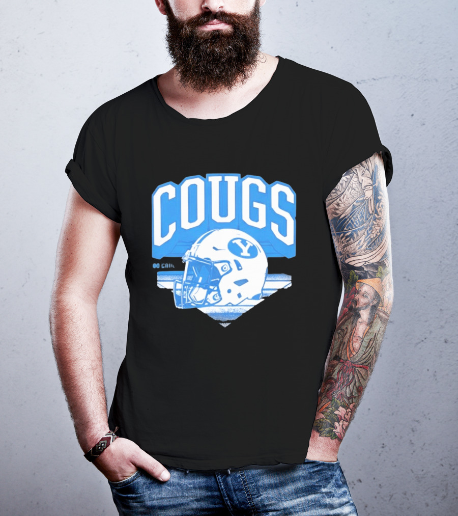 BYU Cougars Football Helmet Gameday Spirit T-Shirt