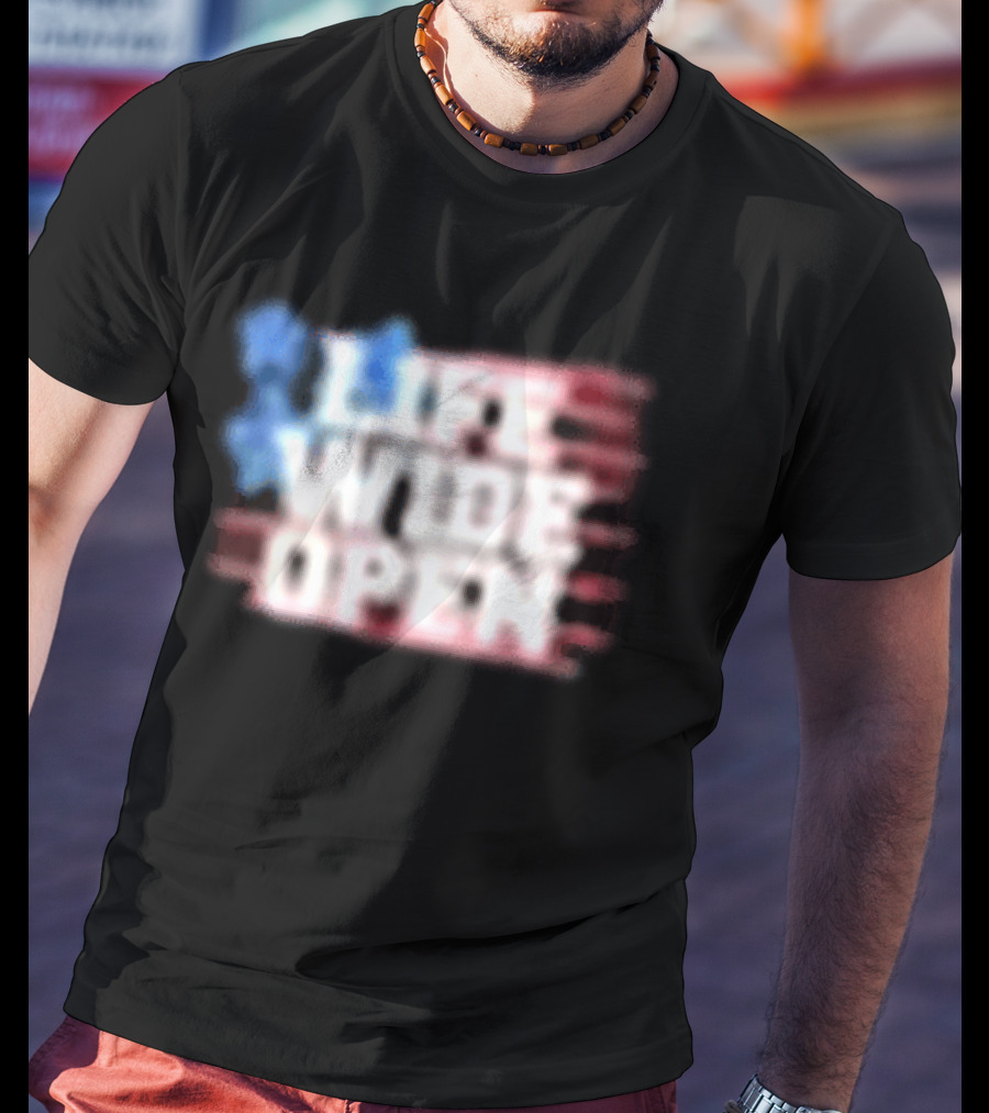 Cboystv Life Wide Open Patriotic Stars T-Shirt