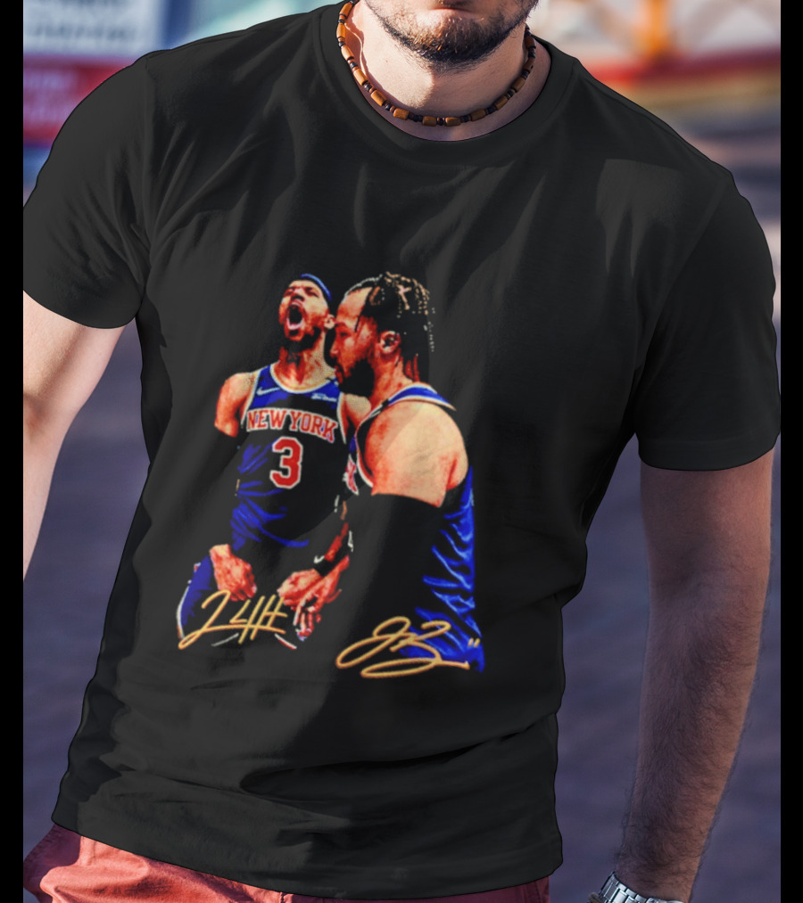 New York Knicks Jalen Brunson Josh Hart 3 11 Signature T-Shirt