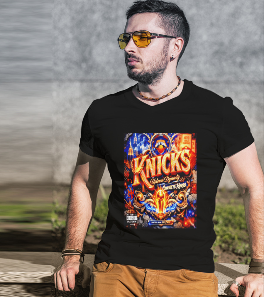 New York Knicks Uptown Dynasty Concrete Kings 1970 World Champions Limited Run T-Shirt