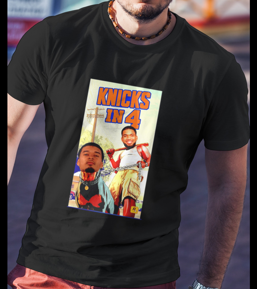 New York Knicks Knicks In 4 GTA V Meme San Antonio Spurs T-Shirt