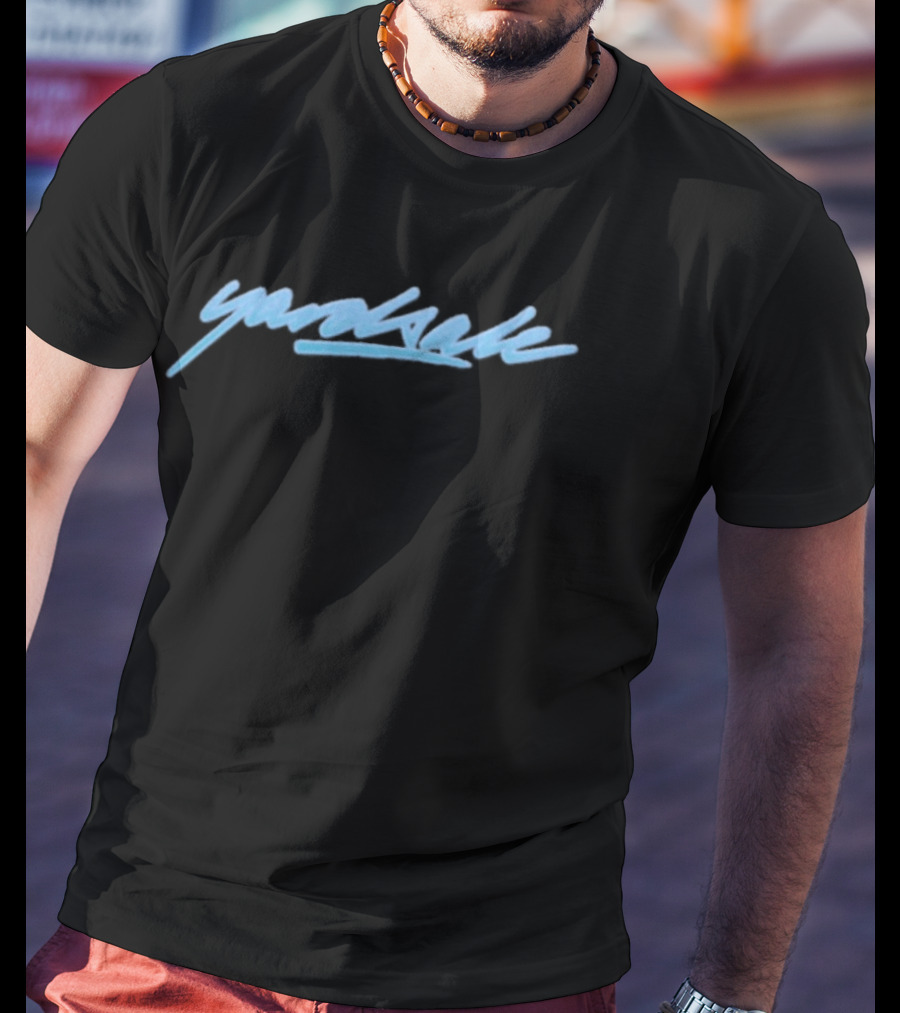 Flatspot Yardsale Script Sludge Blue Yardsale Script T-Shirt