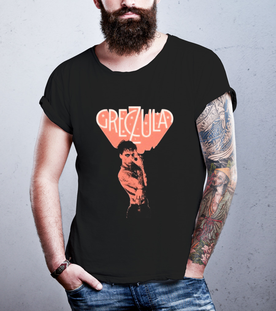 Greczula Tour Tattooed Performer With Edgy T-Shirt