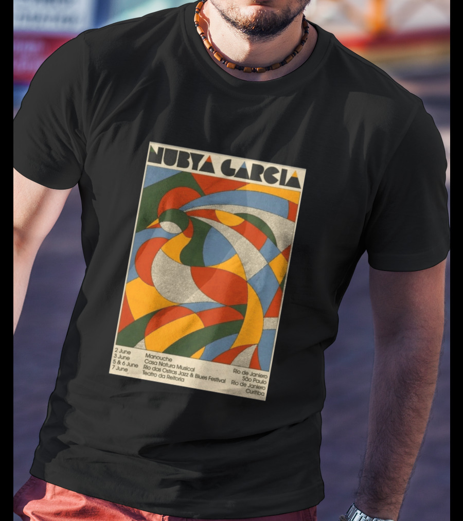 Nubya Garcia 2026 Brazil Tour Manouche Jazz Blues Festival Rio São Paulo Curitiba T-Shirt
