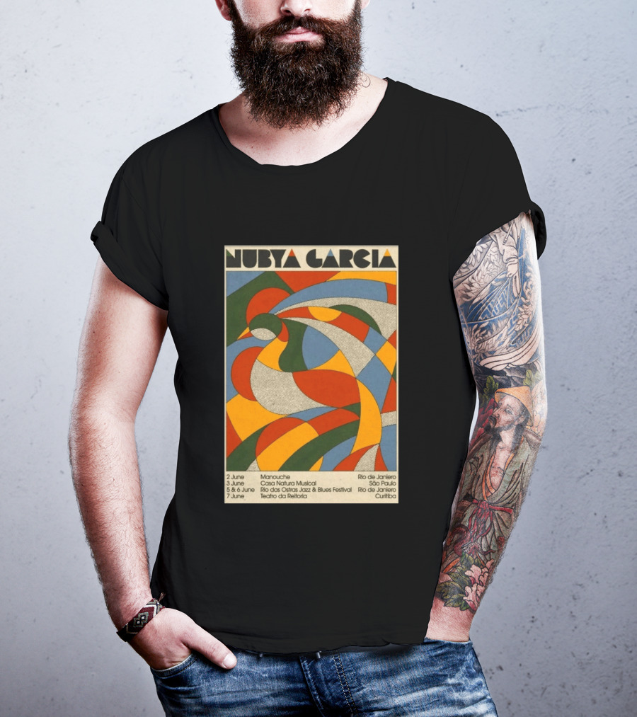 Nubya Garcia 2026 Brazil Tour Manouche Jazz Blues Festival Rio São Paulo Curitiba T-Shirt