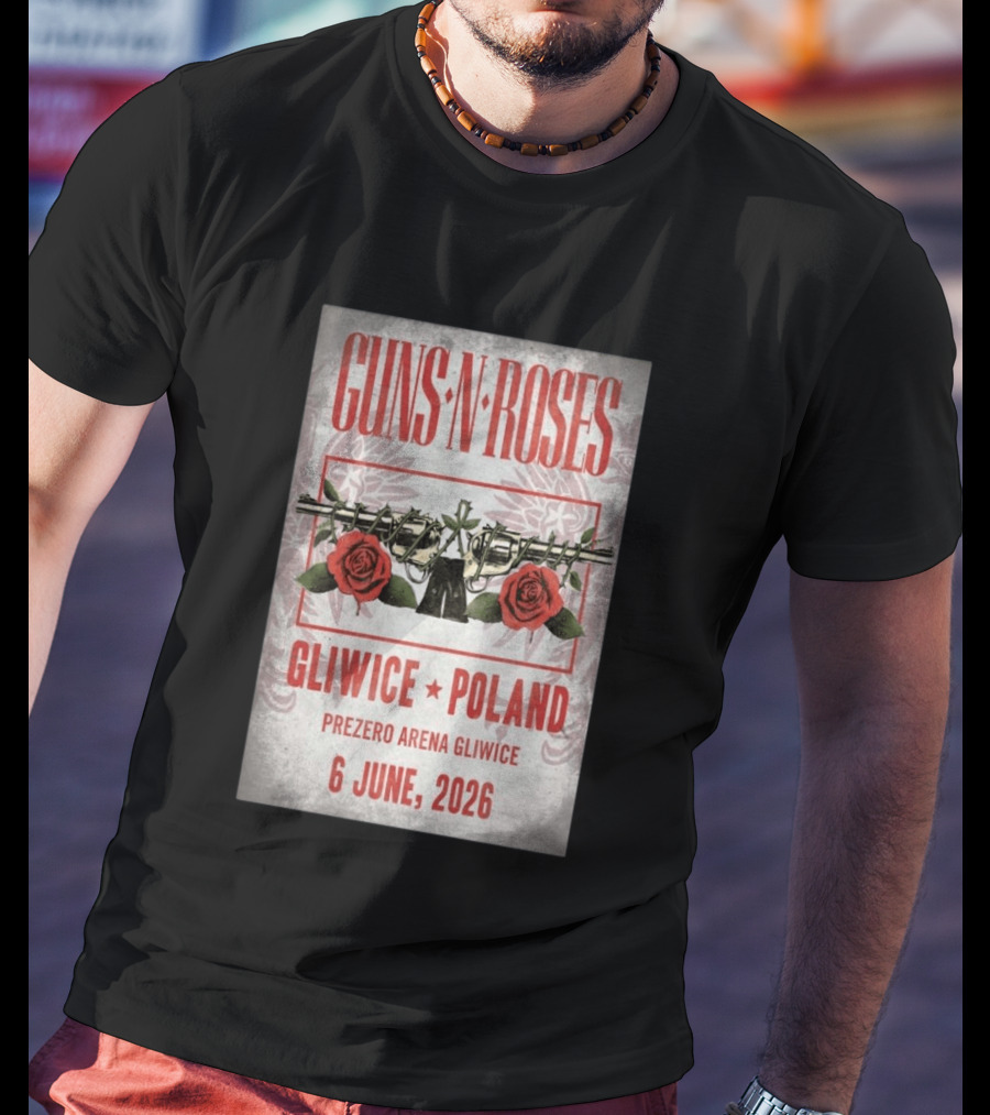 Guns N' Roses Gliwice Poland 6 June 2026 PreZero Arena T-Shirt