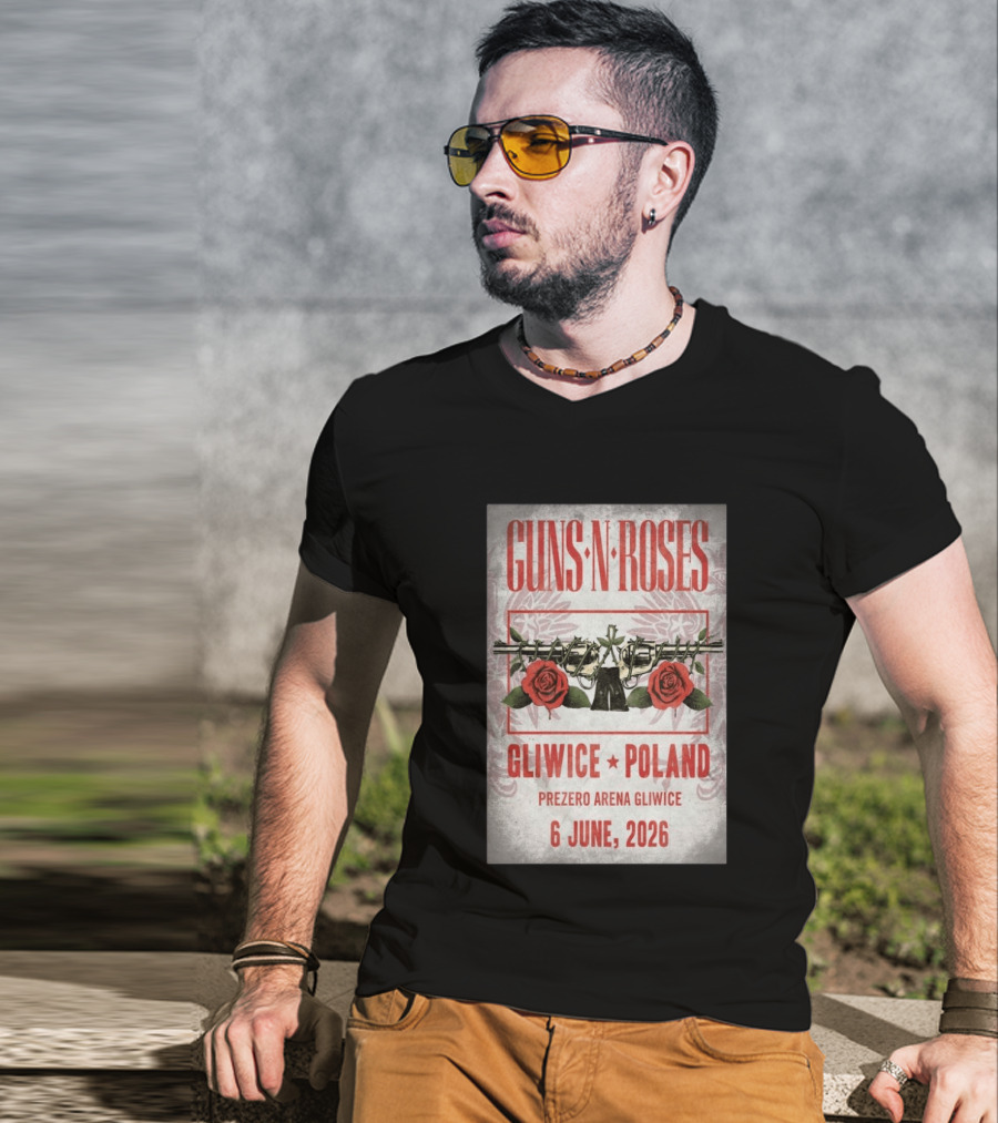 Guns N' Roses Gliwice Poland 6 June 2026 PreZero Arena T-Shirt