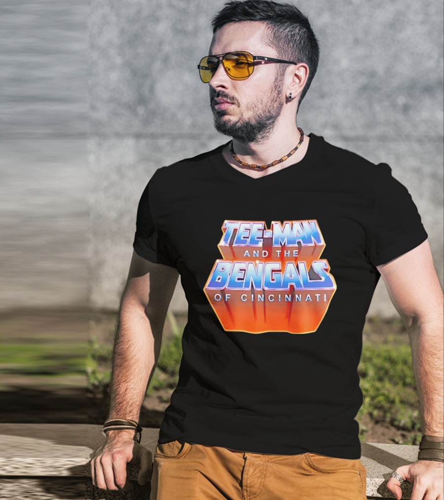 Tee Man And The Bengals Of Cincinnati T-Shirt