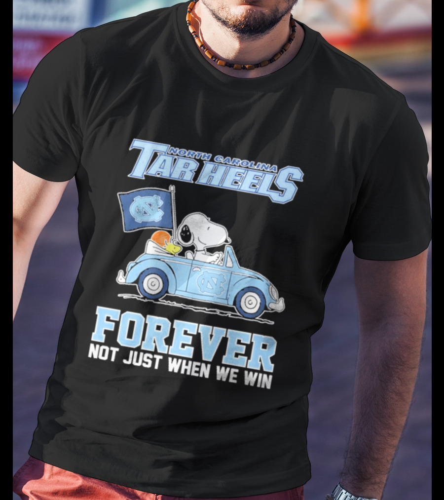 North Carolina Tar Heels Peanuts Forever Not Just When We Win T-Shirt