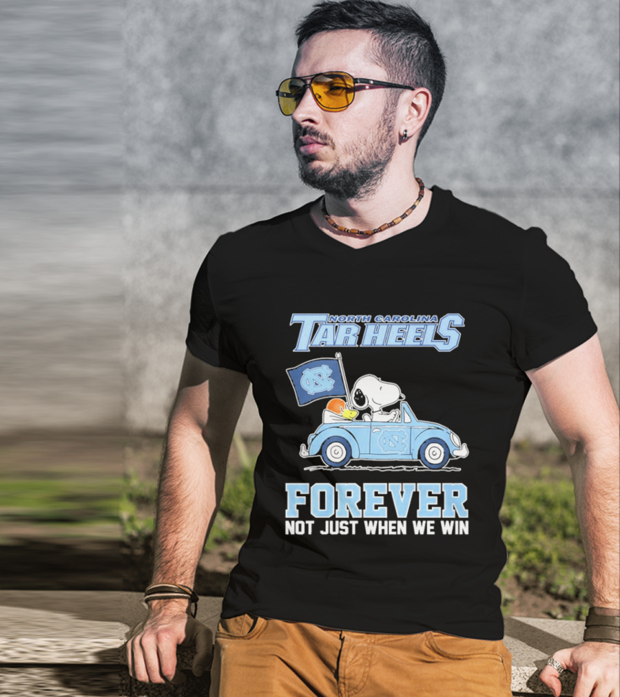 North Carolina Tar Heels Peanuts Forever Not Just When We Win T-Shirt