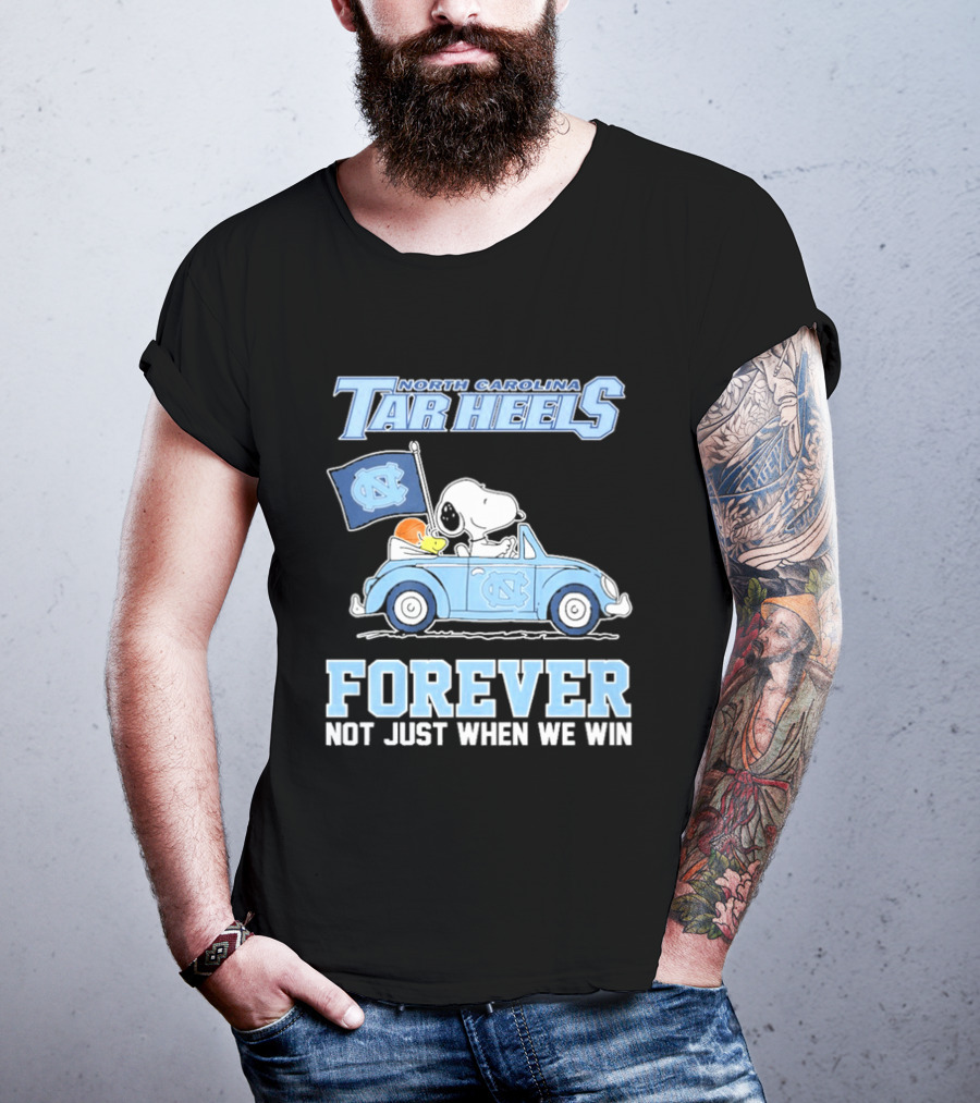 North Carolina Tar Heels Peanuts Forever Not Just When We Win T-Shirt