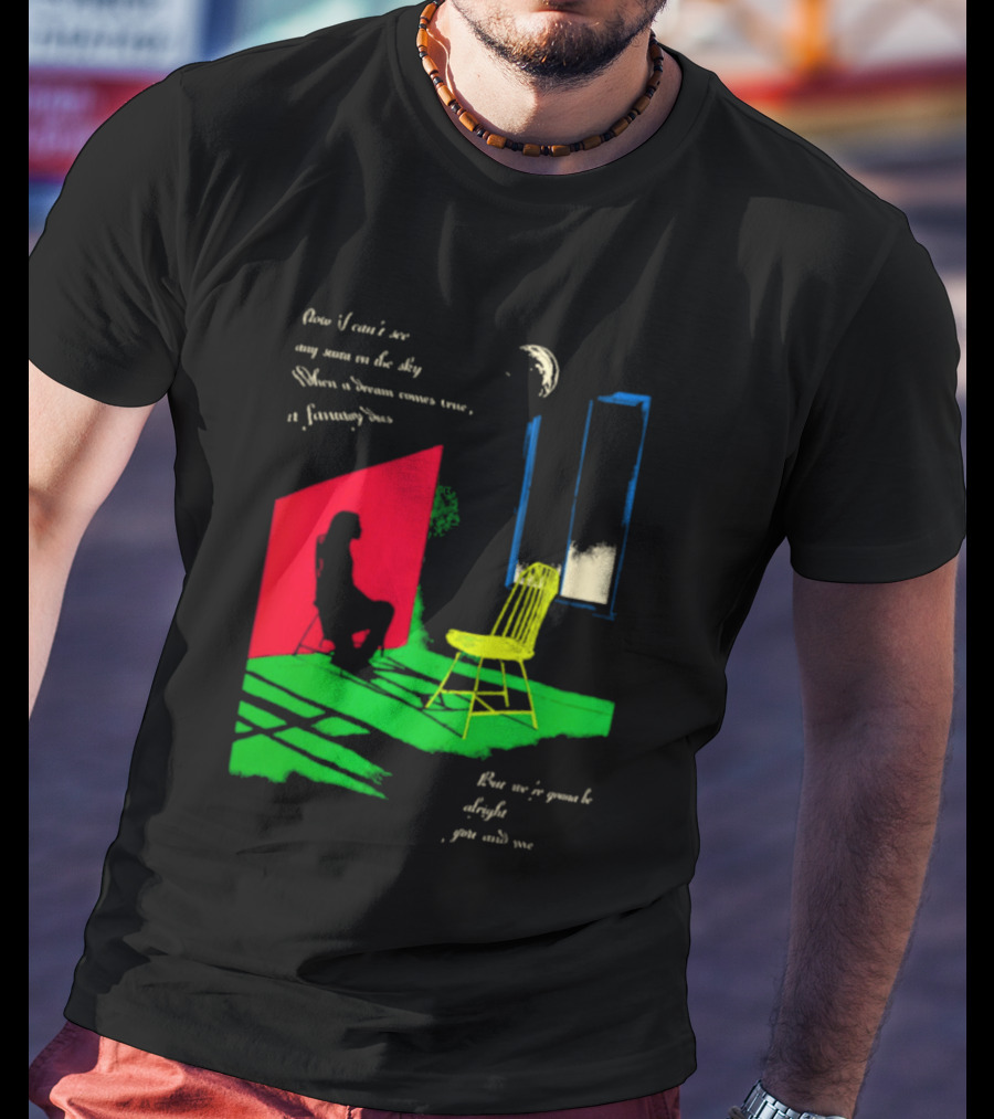 Phoebe Bridgers Chair Tour Shadow Scene With Moon And Writing T-Shirt