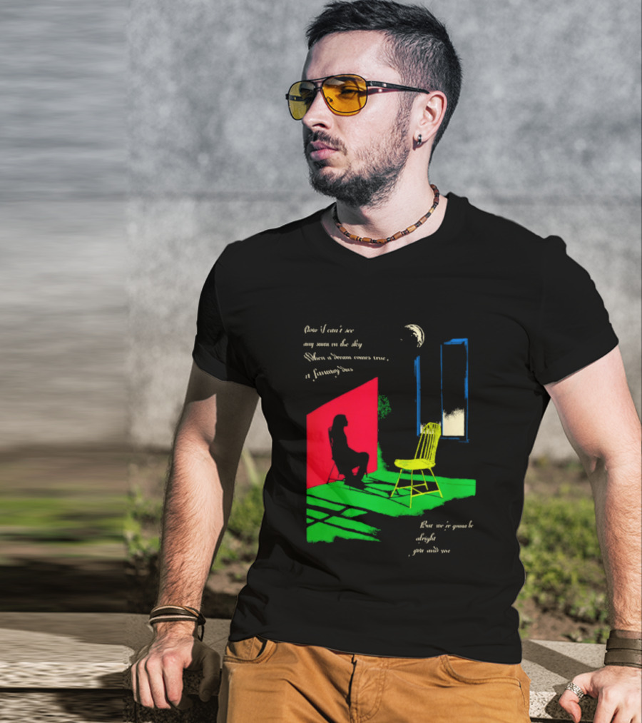 Phoebe Bridgers Chair Tour Shadow Scene With Moon And Writing T-Shirt