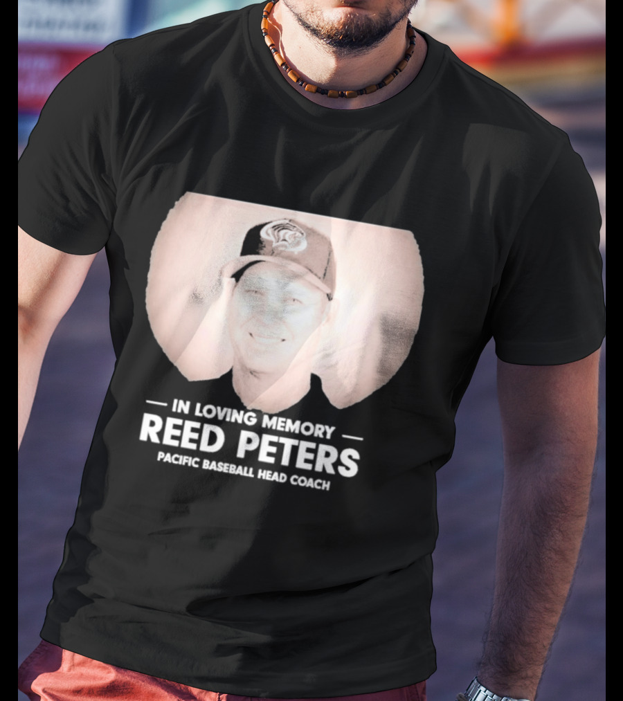 In Loving Memory Reed Peters Pacific Baseball Head Coach Panthers Cap T-Shirt