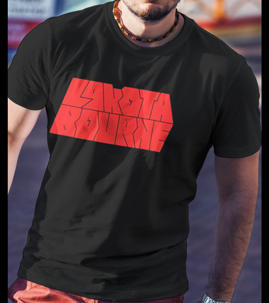 Lakota Bourne Bold Red Block T-Shirt