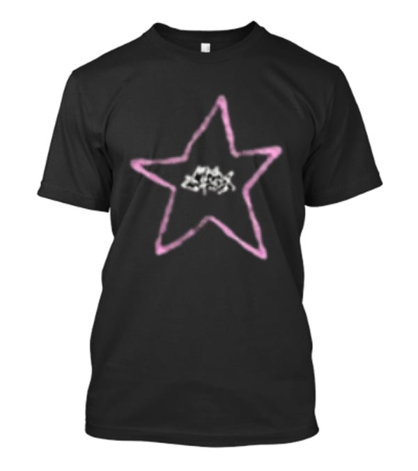 Max Styler Star Pink Outline Text In Center T-Shirt