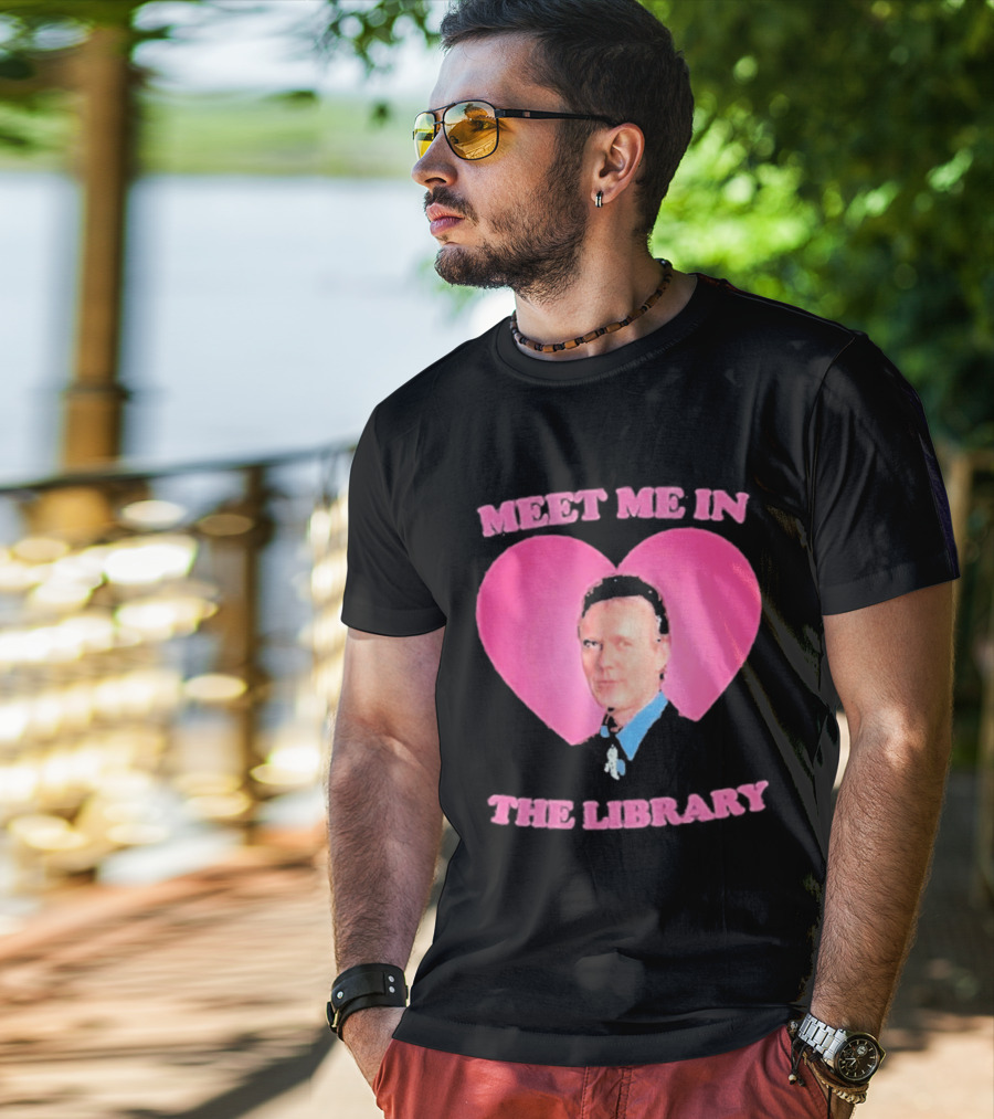 Meet Me In The Library Pink Heart Anthony Head Rupert Giles 2026 T-Shirt