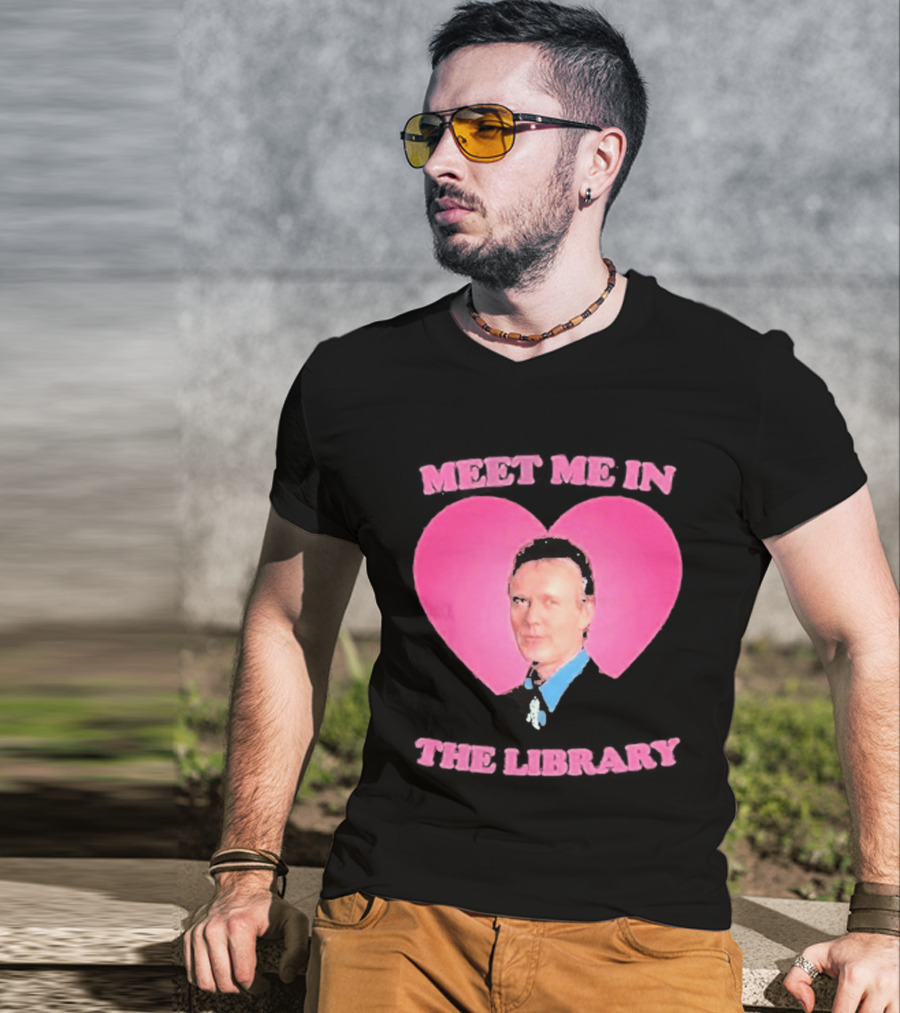 Meet Me In The Library Pink Heart Anthony Head Rupert Giles 2026 T-Shirt