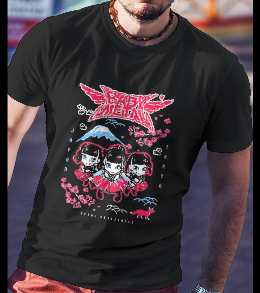 Babymetal Tokyo Japan Metal Resistance Pixel T-Shirt