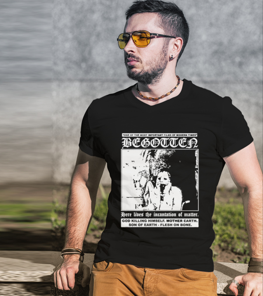 Begotten Most Important Films Modern Times Bootleg Surreal Cult Classic Horror Movie T-Shirt