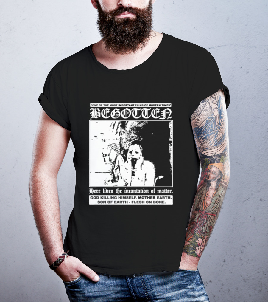 Begotten Most Important Films Modern Times Bootleg Surreal Cult Classic Horror Movie T-Shirt