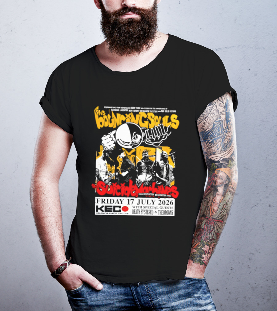 Bouncing Souls The Suicide Machines Live At Kelowna Event Centre July 2026 T-Shirt
