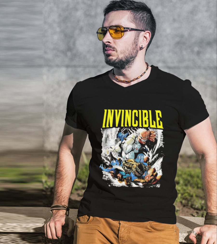 Invincible Thragg Vs Omni Man Epic Battle Comics T-Shirt