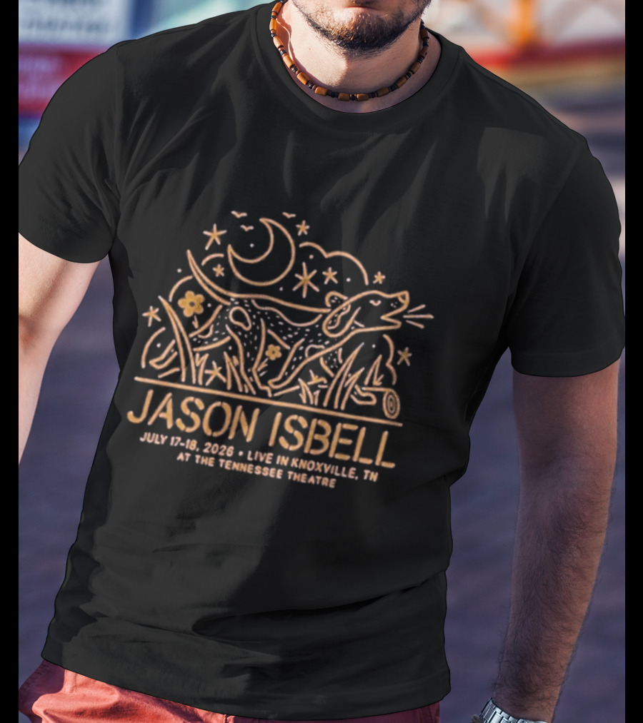 Jason Isbell Solo Show July 17 18 2026 Tennessee Theatre Knoxville T-Shirt