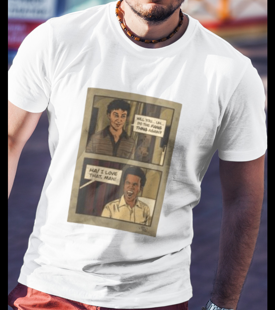 Interview With The Vampire X Cat's Doodle Dump Fang Thing Will You Do The Fang Thing Again Ha I Love That Man T-Shirt