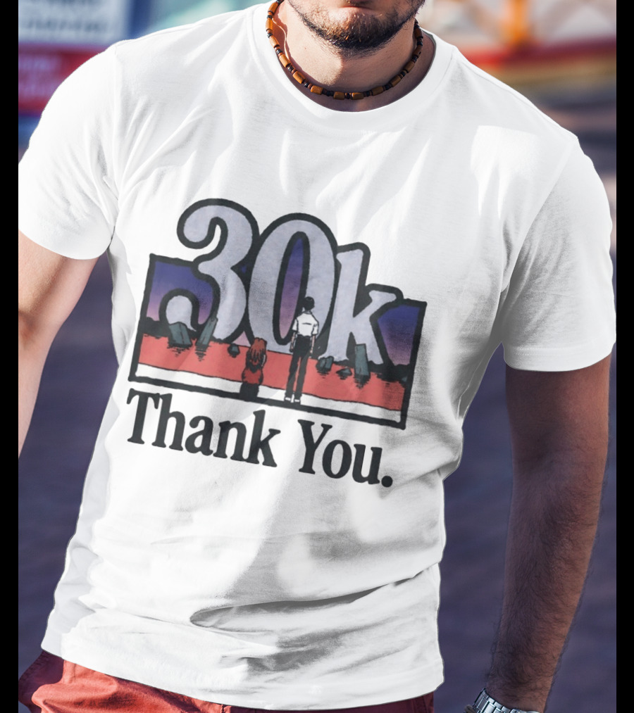 30k Thank You Asuka Langley Soryu Ikari Shinji Neon Genesis Evangelion T-Shirt