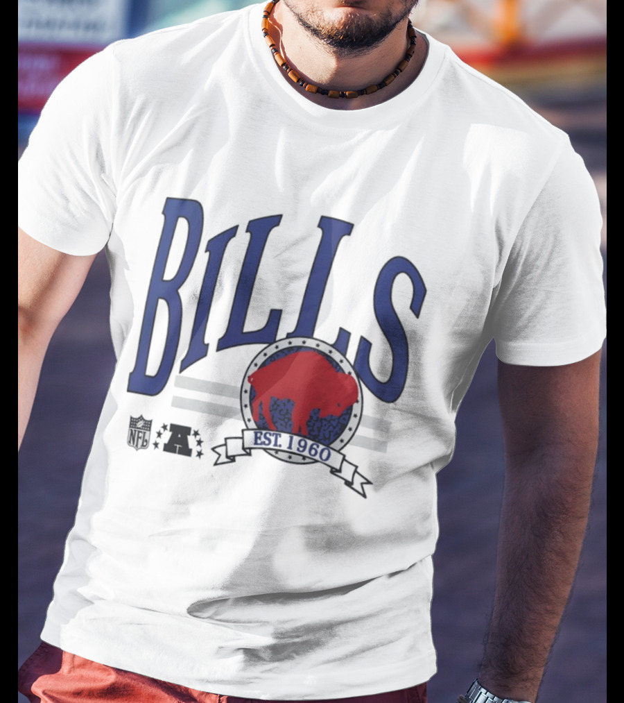Buffalo Bills Est 1960 Blue Red Buffalo T-Shirt