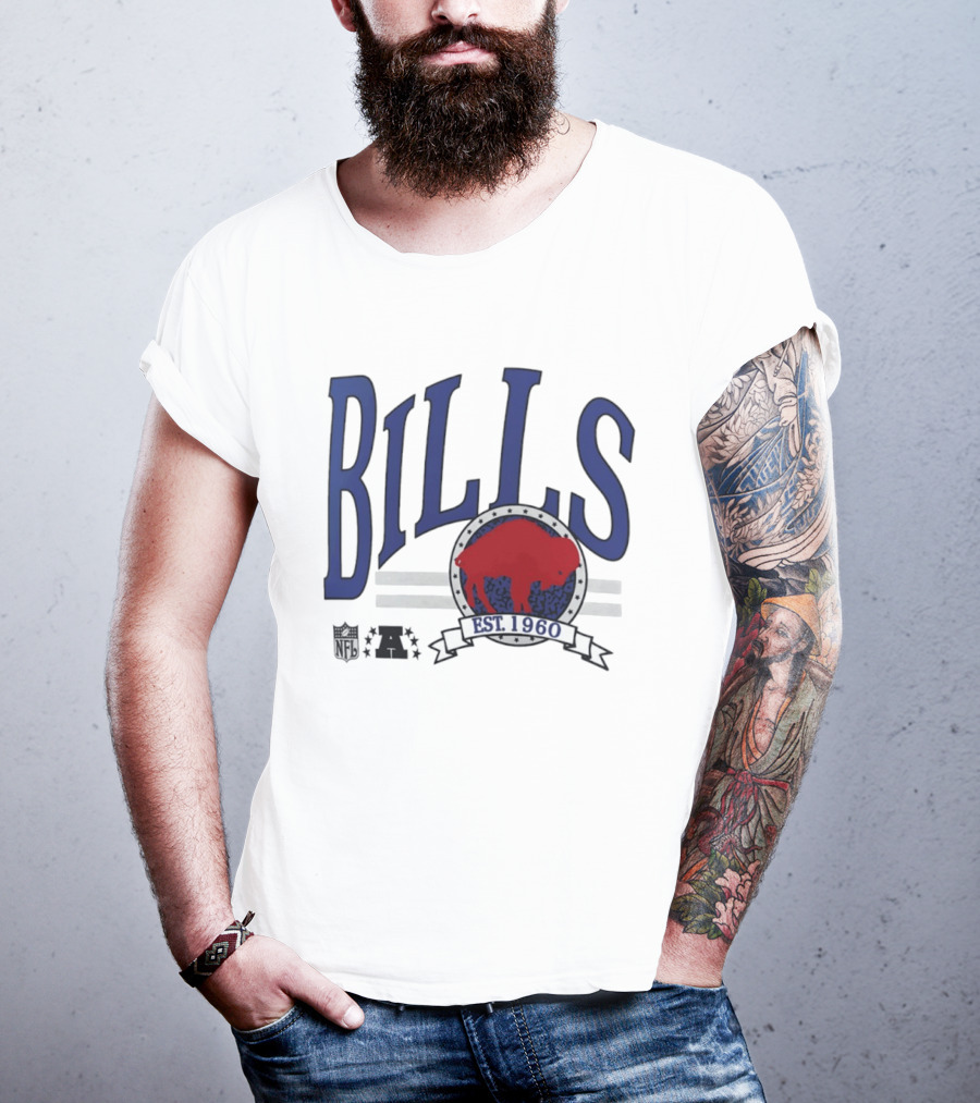 Buffalo Bills Est 1960 Blue Red Buffalo T-Shirt