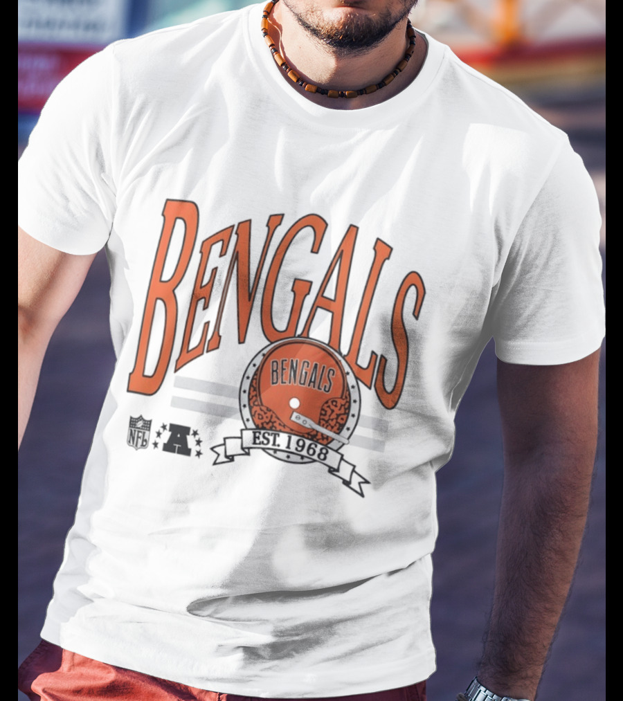 Bengals Est 1968 Helmet Vintage Football Cincinnati T-Shirt