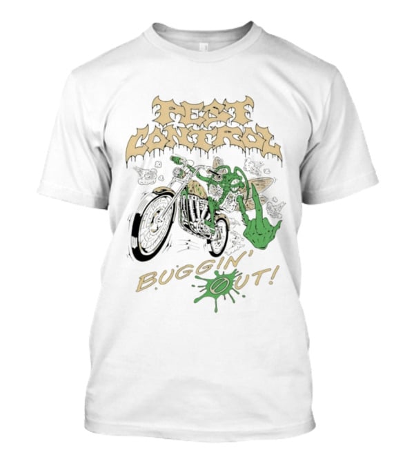 Pest Control Buggin' Out Insect Motorcycle Rider T-Shirt