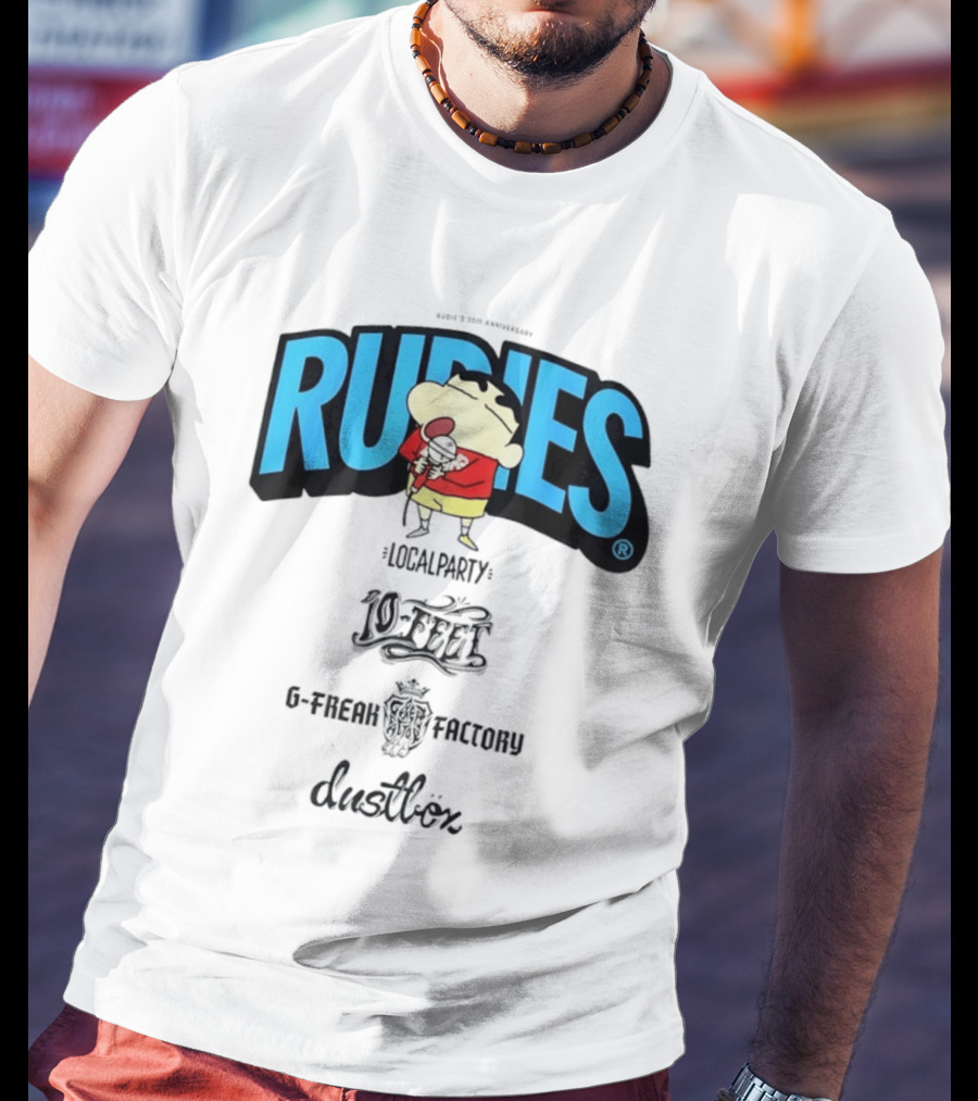 Rudies Crayon Shinchan Local Party B Freak Factory Duettrax Collaboration T-Shirt