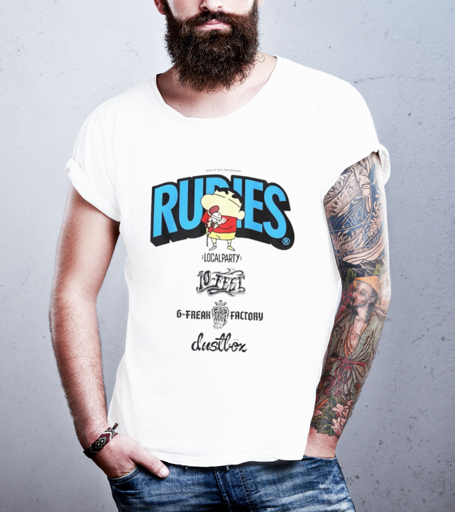 Rudies Crayon Shinchan Local Party B Freak Factory Duettrax Collaboration T-Shirt