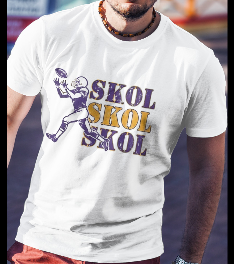 Skol Skol Skol Minnesota Vikings Football Fan T-Shirt