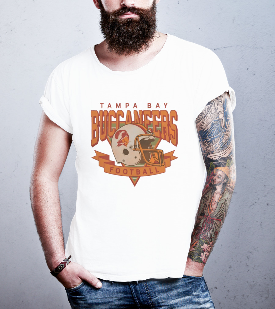 Tampa Bay Buccaneers Football Helmet T-Shirt