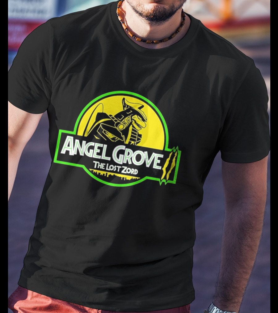 Angel Grove The Lost Zord Dinosaur Robot T-Shirt
