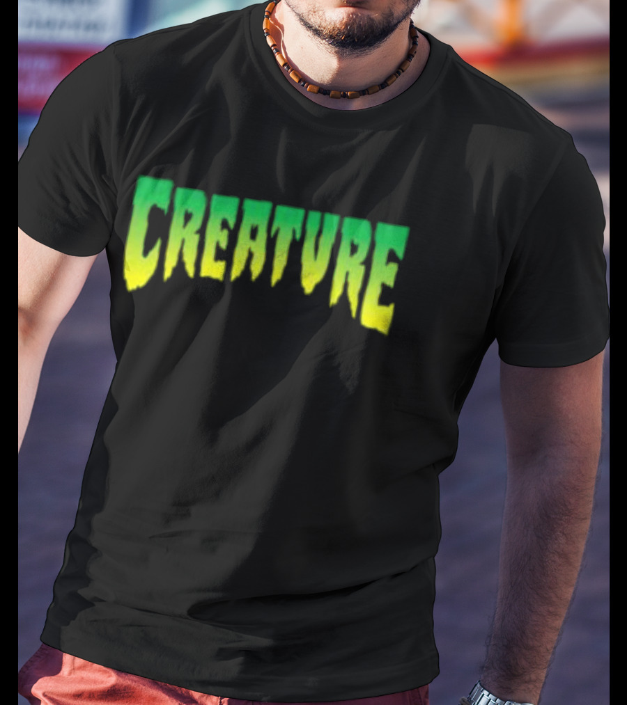 Bingo Store Creature Mens Green Yellow Gradient T-Shirt