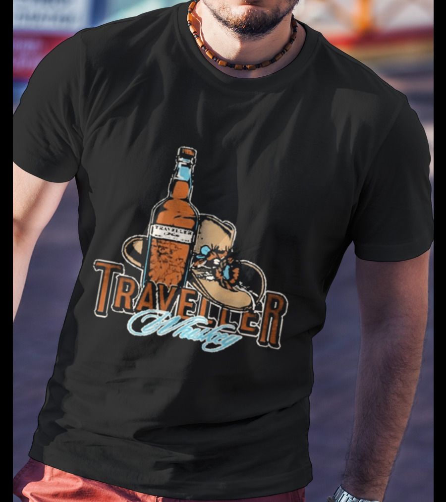 Traveller Whiskey Bottle Hat Chris Stapleton T-Shirt