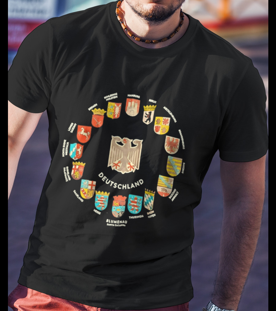Deutschland Wappen Adler Bundesländer Kreise Bundeswappen T-Shirt