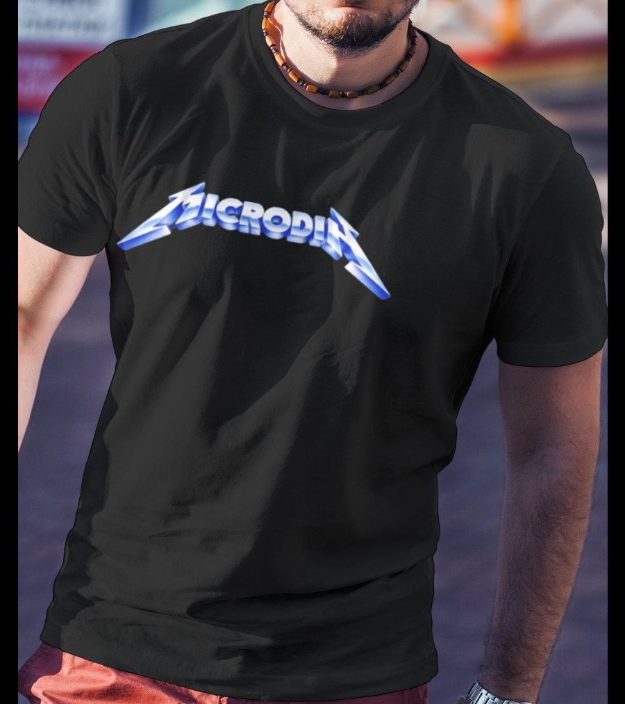 Microdin Heavy Metal Bold Electric T-Shirt