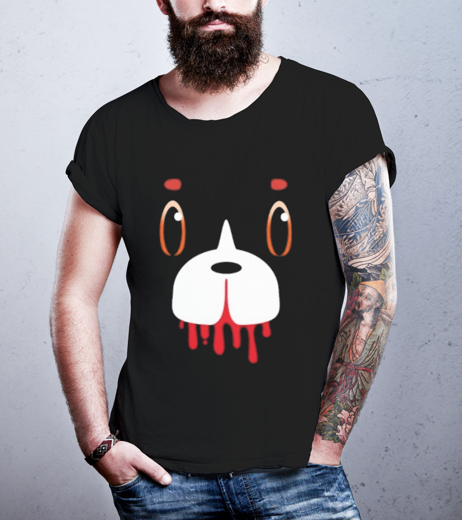 Final Space Mooncake Face Cartoon Character Dripping Red T-Shirt