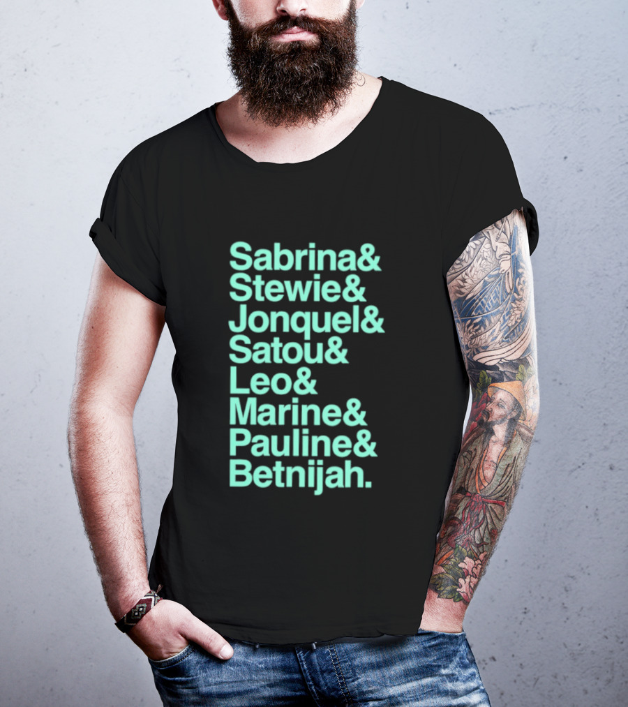 Sabrina Stewie Jonquel Satou Leo Marine Pauline Betnijah New York Liberty 2026 WNBA Players T-Shirt